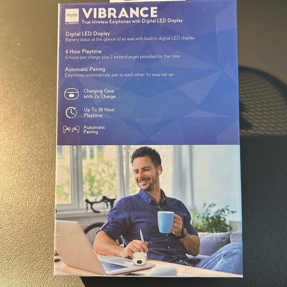 Muze by Vivitar Vibrance True Wireless Earphones New - Picture 2 of 2